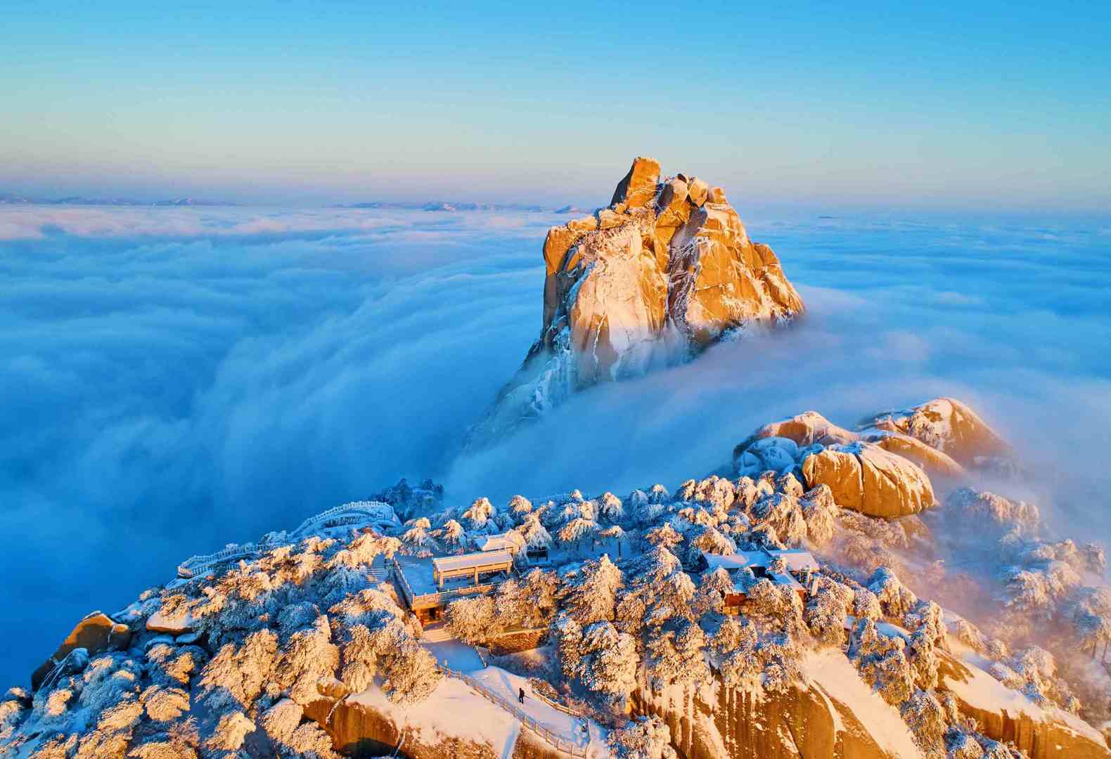 The Ice-Sculpted Peaks of Tianzhu