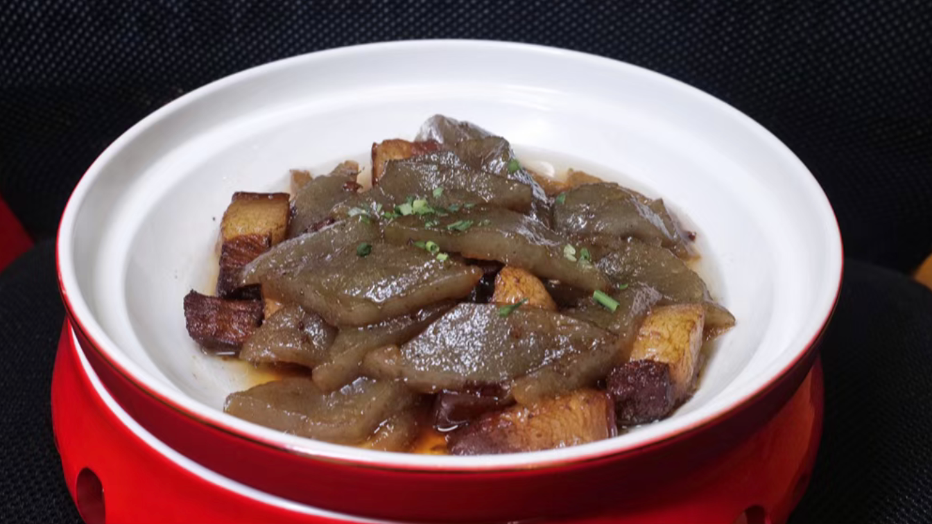 Braised Pork with Sweet Potato Starch Dumplings: Soft, chewy, rich, and deeply comforting