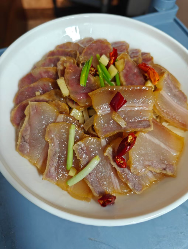 Steamed Tofu Sheets with Farmhouse Cured Pork